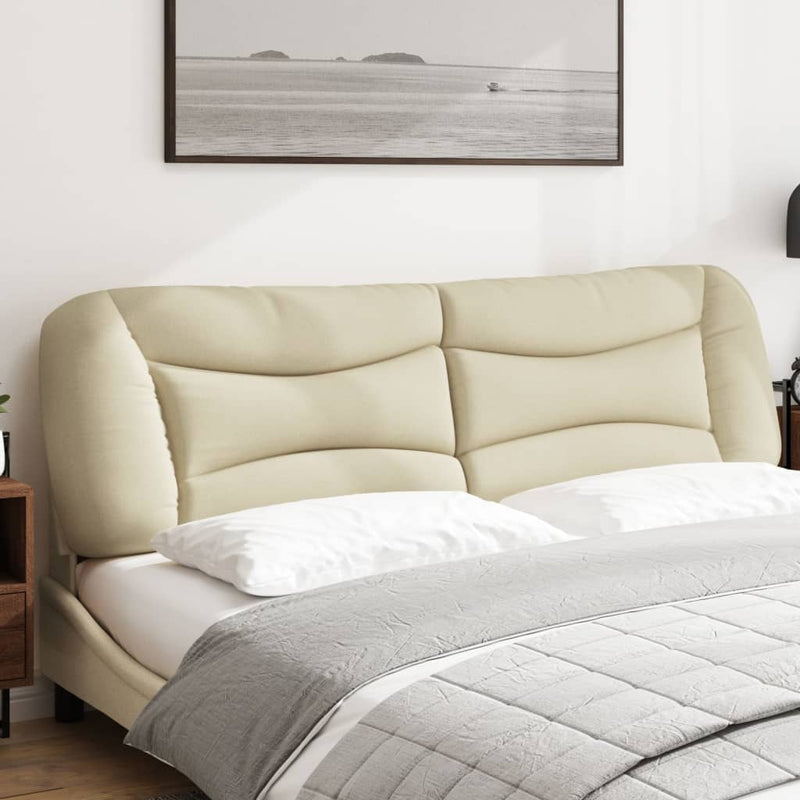 Pernă pentru tăblie de pat, Hvar, crem, 180 cm, material textil