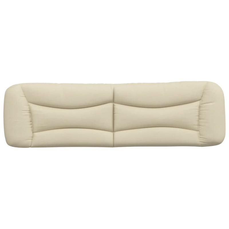 Pernă pentru tăblie de pat, Hvar, crem, 180 cm, material textil