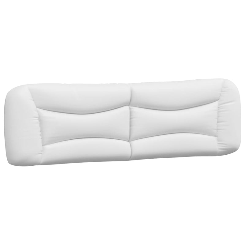 Pernă pentru tăblie pat, Hvar, alb, 180 cm, piele artificială