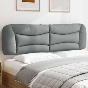 Pernă tăblie de pat, Hvar, gri deschis, 183 cm, material textil