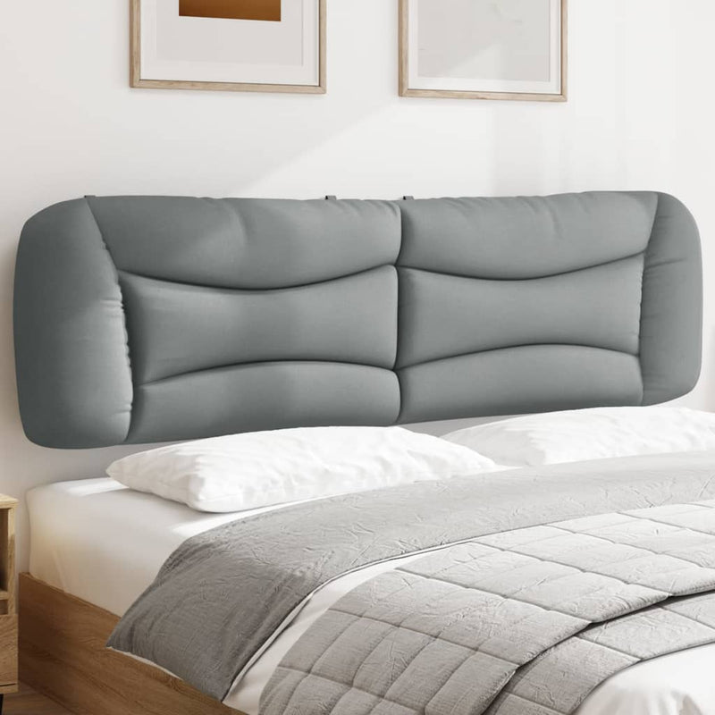 Pernă tăblie de pat, Hvar, gri deschis, 183 cm, material textil