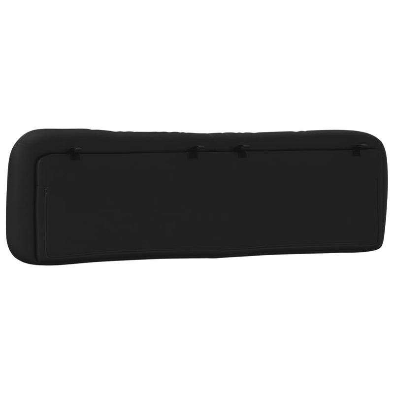 Pernă pentru tăblie pat, Hvar, negru, 183 cm, piele artificială