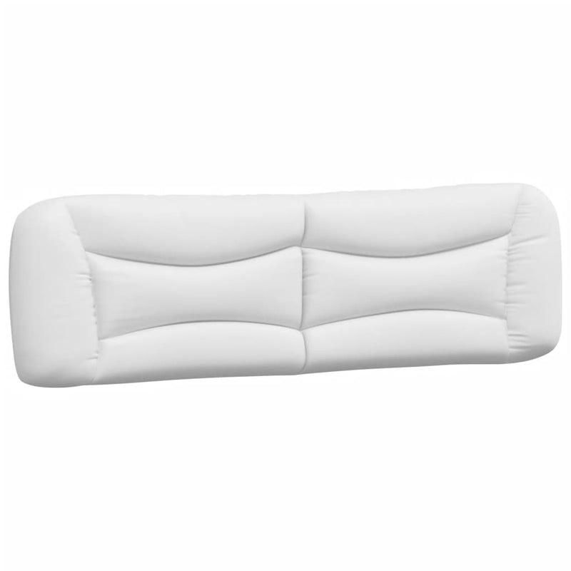 Pernă pentru tăblie pat, Hvar, alb, 183 cm, piele artificială