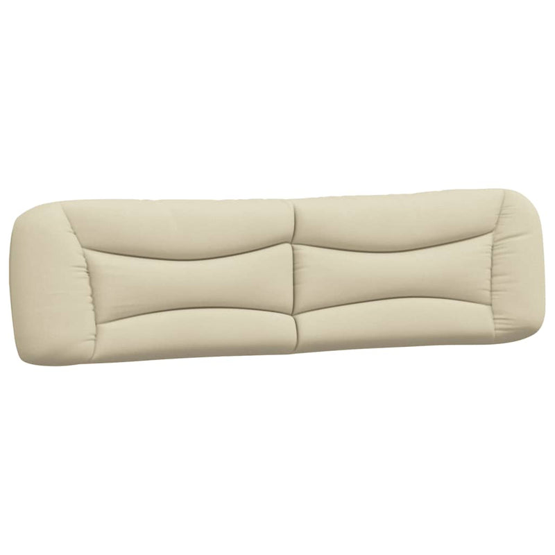 Pernă pentru tăblie de pat, Hvar, crem, 200 cm, material textil