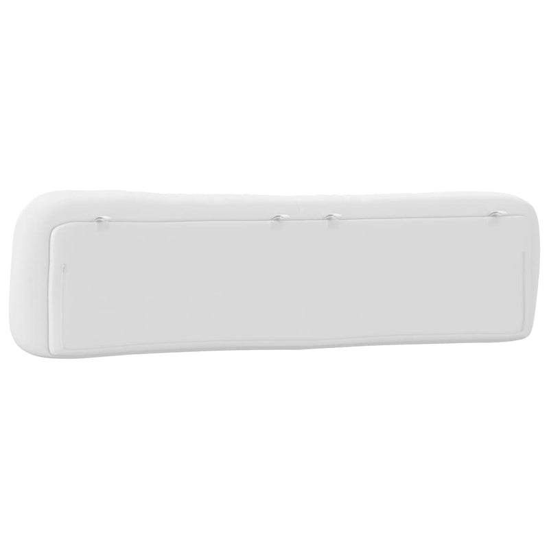 Pernă pentru tăblie pat, Hvar, alb, 200 cm, piele artificială