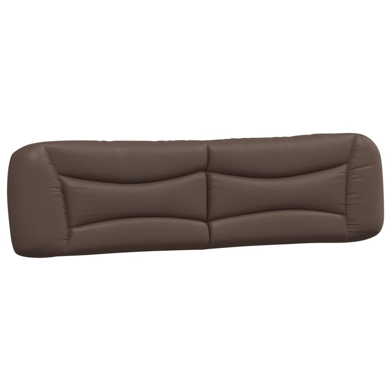 Pernă pentru tăblie pat, Hvar, maro, 200 cm, piele artificială