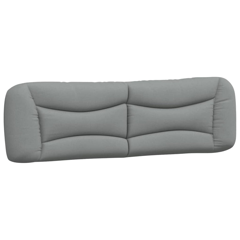 Pernă tăblie de pat, Hvar, gri deschis, 193 cm, material textil