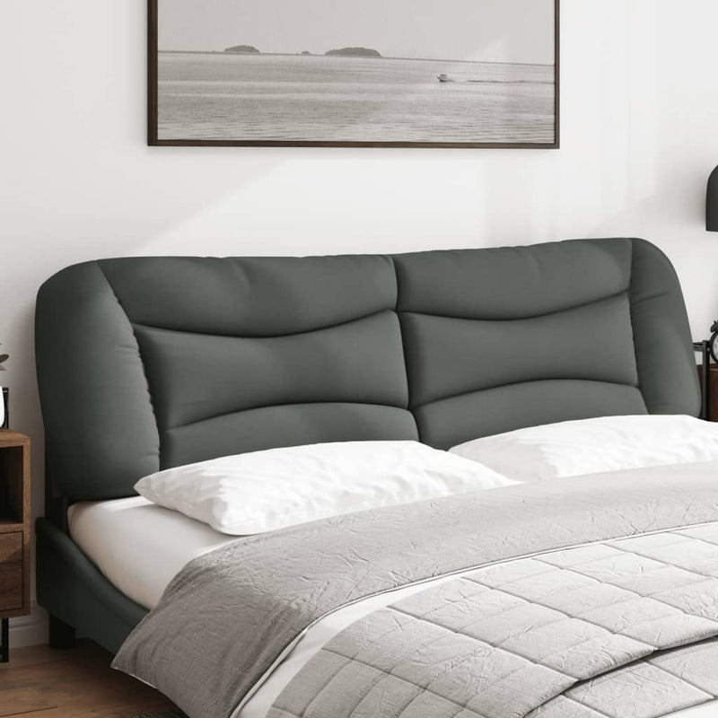 Pernă pentru tăblie de pat, Hvar, gri închis, 193 cm, material textil