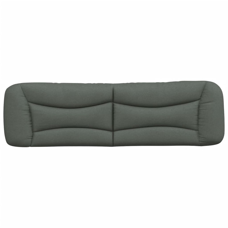 Pernă pentru tăblie de pat, Hvar, gri închis, 193 cm, material textil