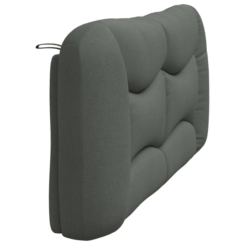 Pernă pentru tăblie de pat, Hvar, gri închis, 193 cm, material textil