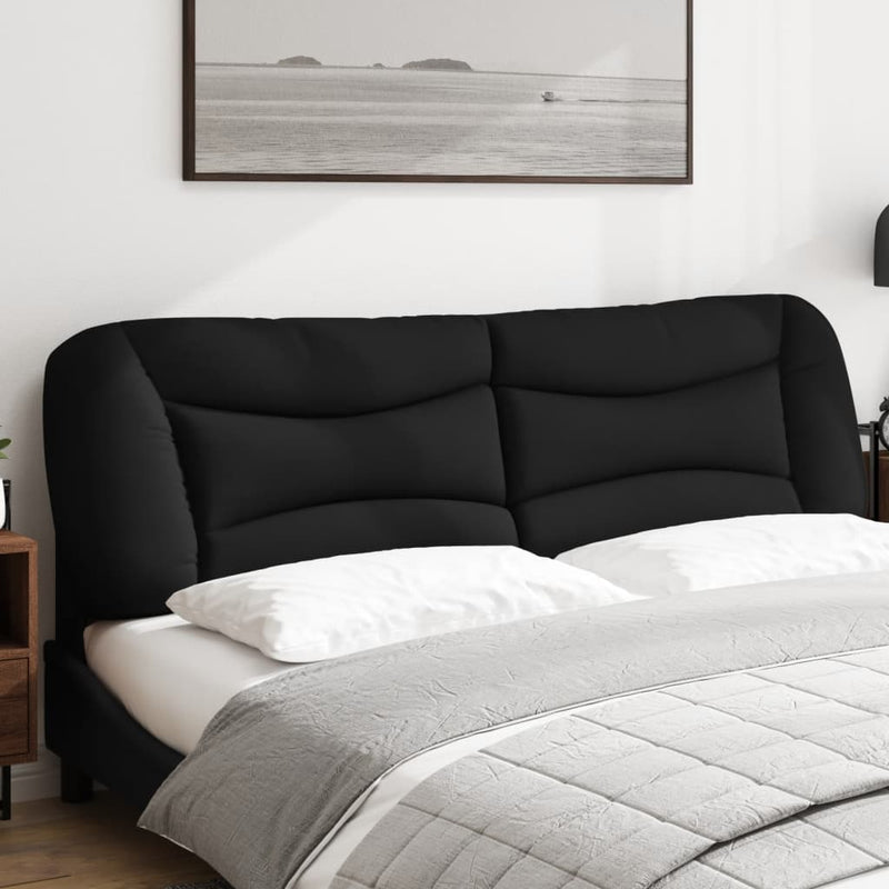 Pernă pentru tăblie pat, Hvar, negru, 193 cm, piele artificială