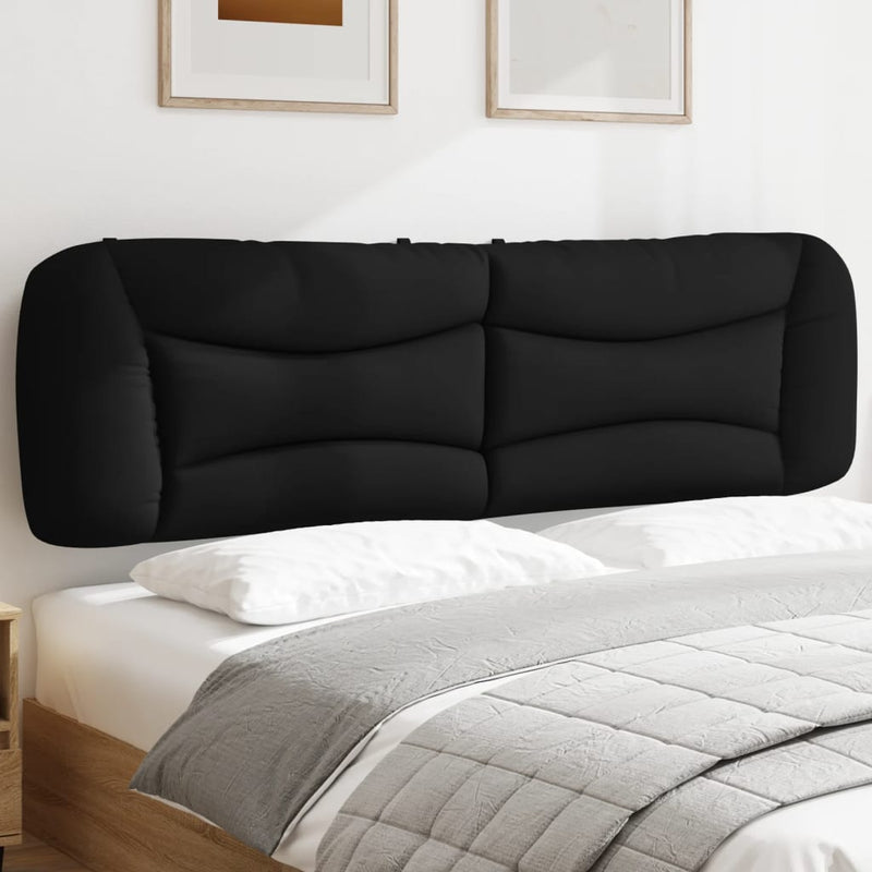 Pernă pentru tăblie pat, Hvar, negru, 193 cm, piele artificială