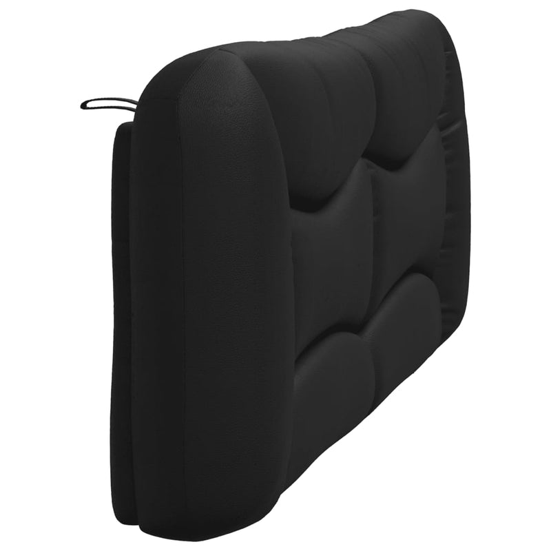 Pernă pentru tăblie de pat neagră 180 cm piele ecologică