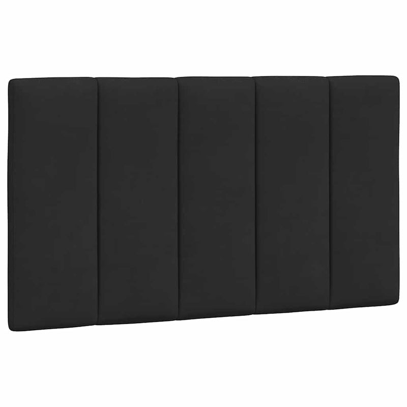 Pernă tăblie de pat, Hanko, negru, 80 cm, catifea