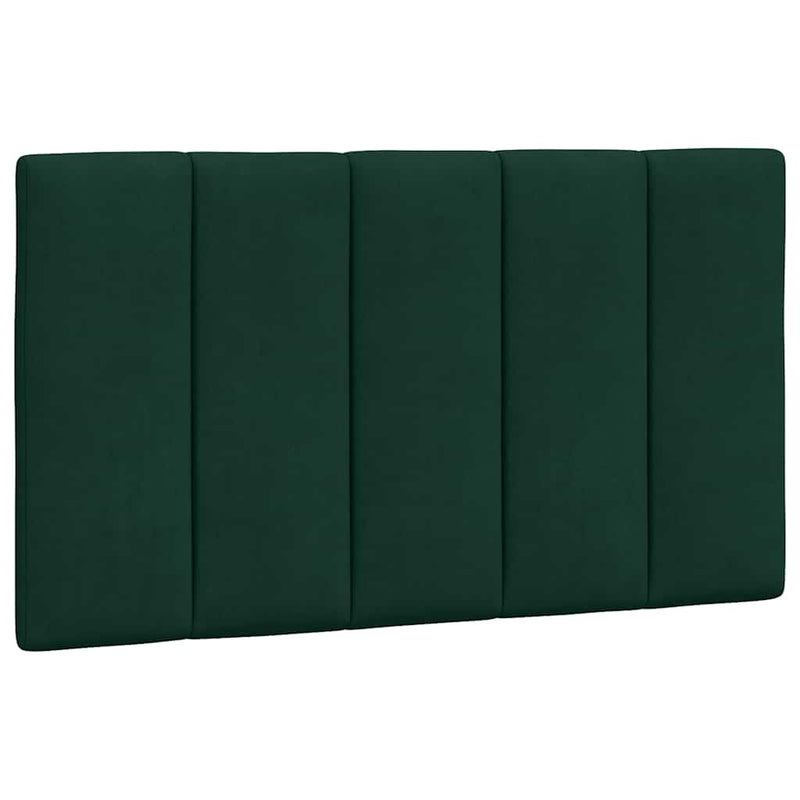 Pernă tăblie de pat, Hanko, verde, 80 cm, catifea