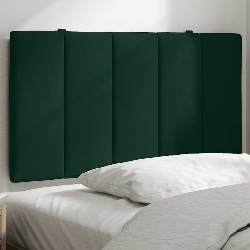 Pernă tăblie de pat, Hanko, verde, 80 cm, catifea