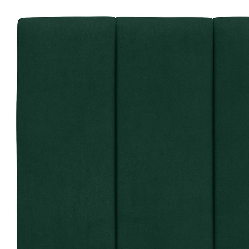 Pernă tăblie de pat, Hanko, verde, 80 cm, catifea