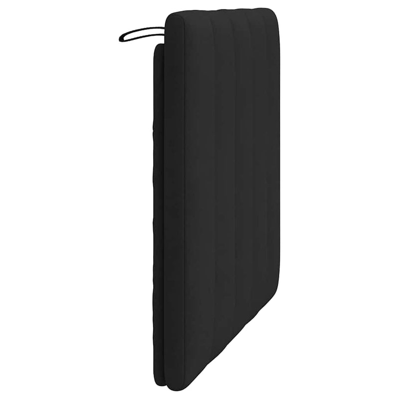Pernă tăblie de pat, Hanko, negru, 90 cm, catifea