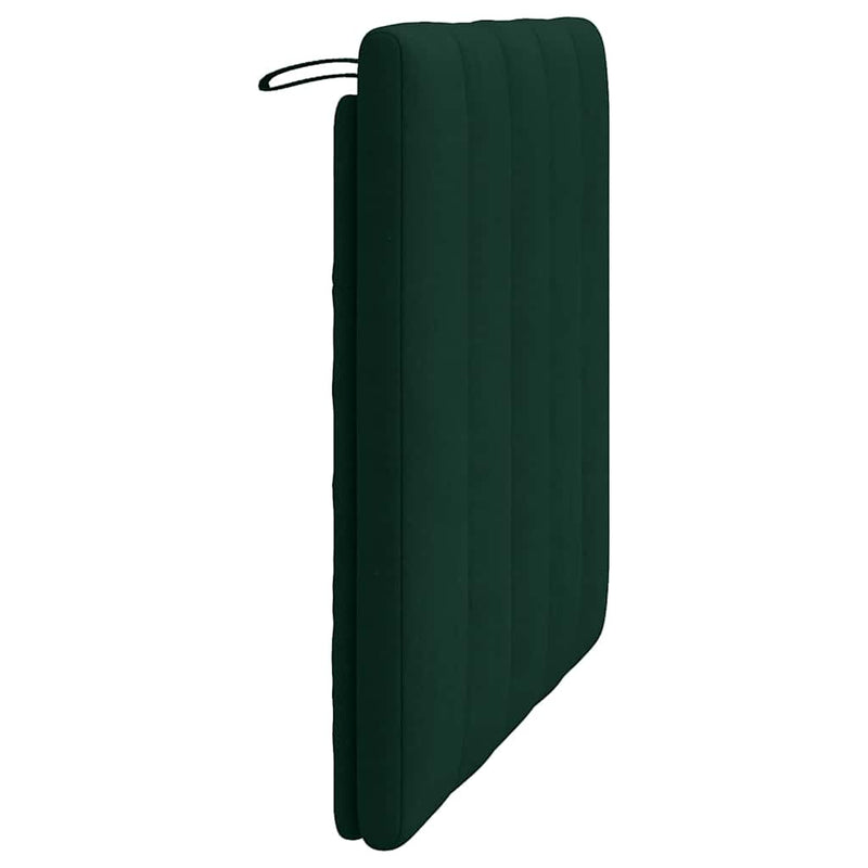Pernă tăblie de pat, Hanko, verde, 90 cm, catifea