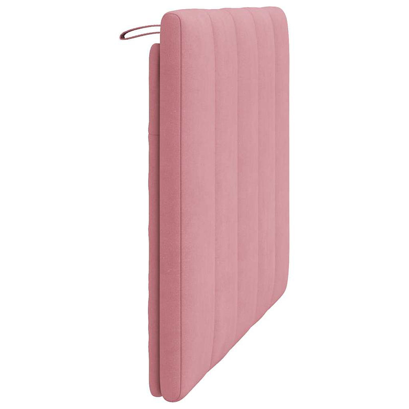 Pernă tăblie de pat, Hanko, roz, 100 cm, catifea