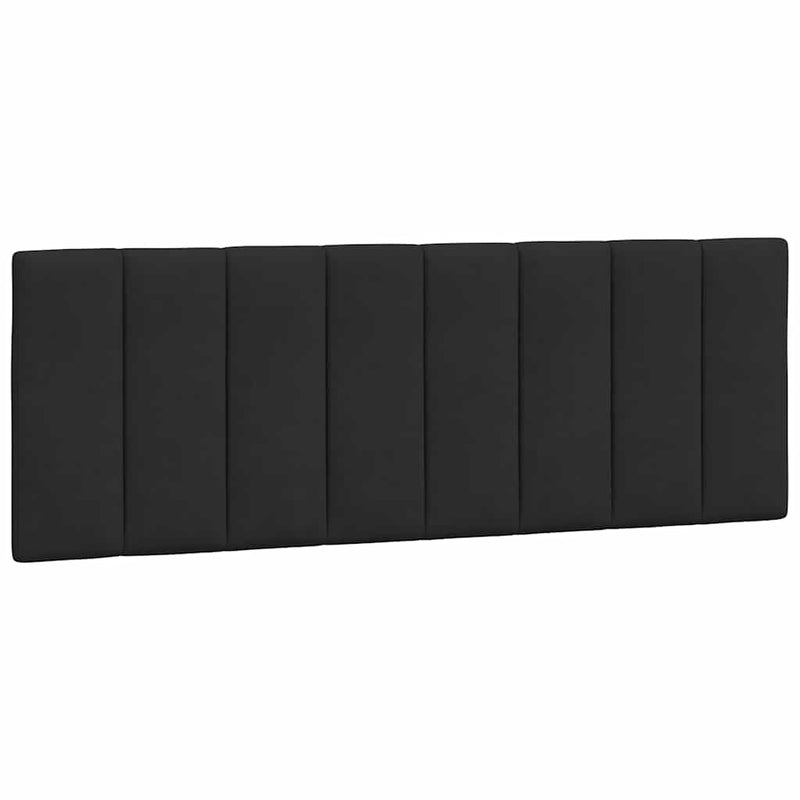 Pernă tăblie de pat, Hanko, negru, 120 cm, catifea