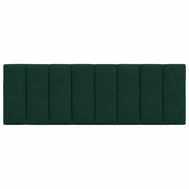 Pernă tăblie de pat, Hanko, verde, 120 cm, catifea