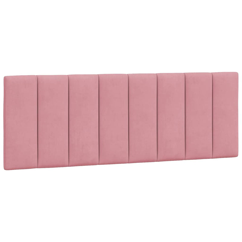 Pernă tăblie de pat, Hanko, roz, 140 cm, catifea