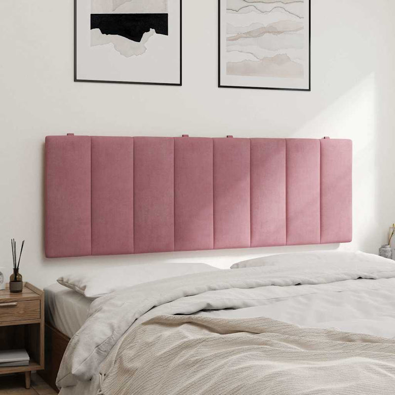 Pernă tăblie de pat, Hanko, roz, 140 cm, catifea