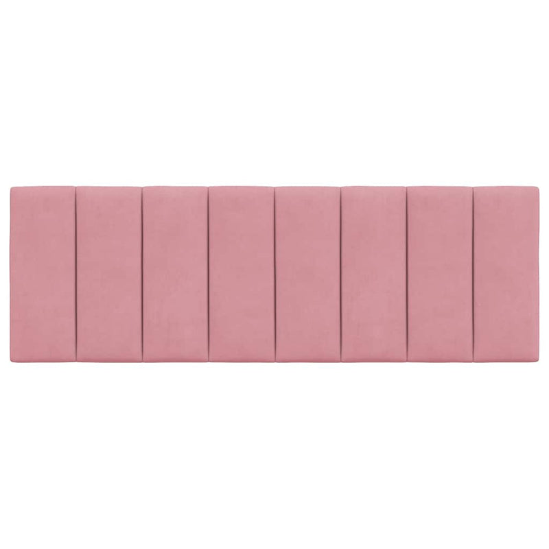 Pernă tăblie de pat, Hanko, roz, 140 cm, catifea