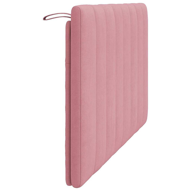 Pernă tăblie de pat, Hanko, roz, 140 cm, catifea