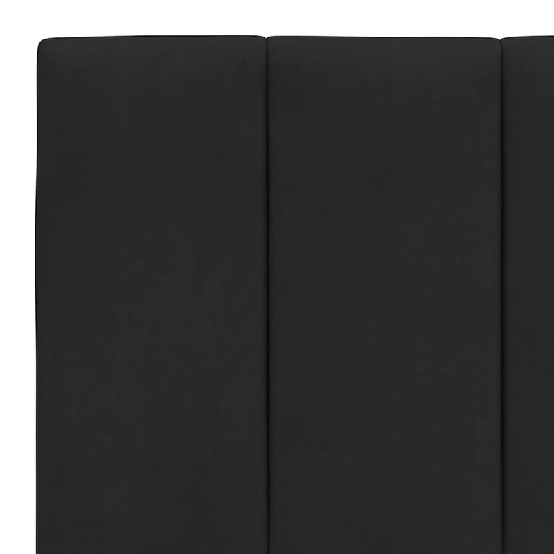 Pernă tăblie de pat, Hanko, negru, 160 cm, catifea