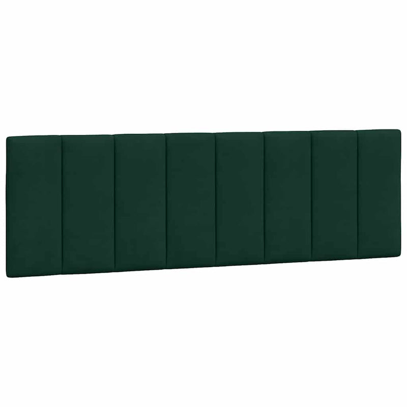 Pernă tăblie de pat, Hanko, verde, 160 cm, catifea