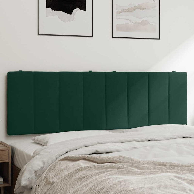 Pernă tăblie de pat, Hanko, verde, 160 cm, catifea