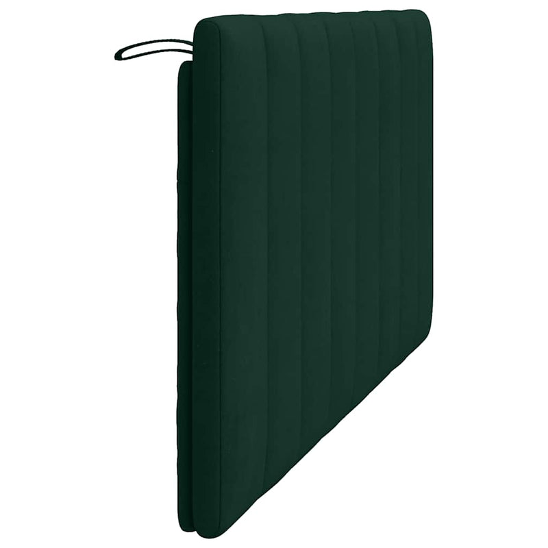 Pernă tăblie de pat, Hanko, verde, 160 cm, catifea