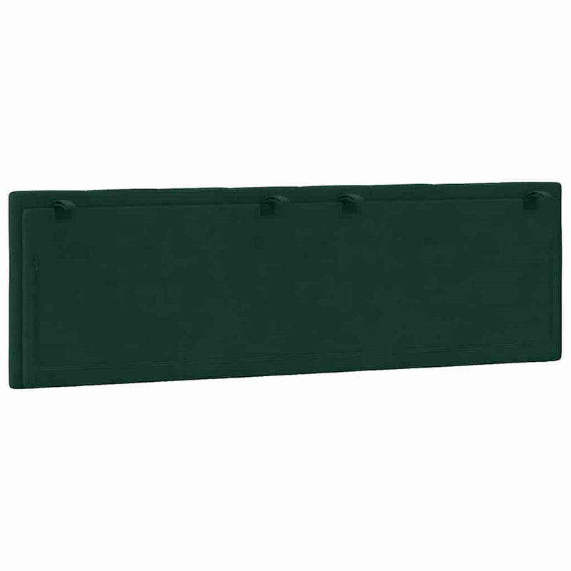 Pernă tăblie de pat, Hanko, verde, 160 cm, catifea