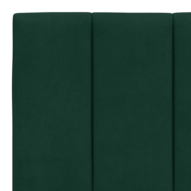 Pernă tăblie de pat, Hanko, verde, 160 cm, catifea