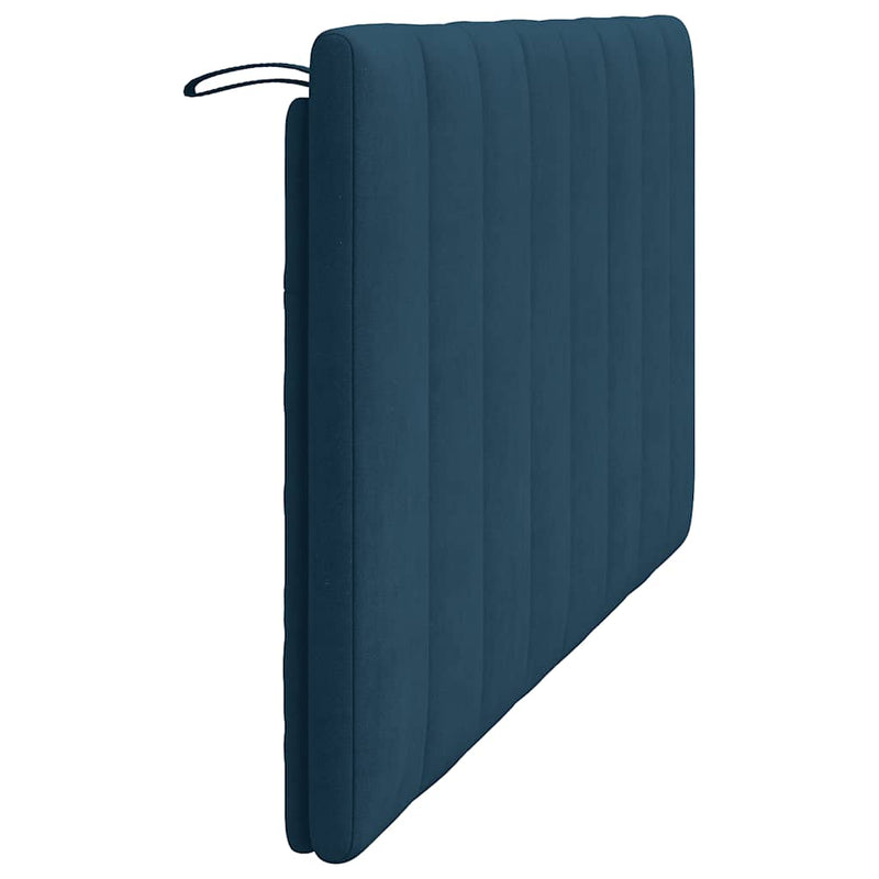 Pernă tăblie de pat, Hanko, albastru, 160 cm, catifea