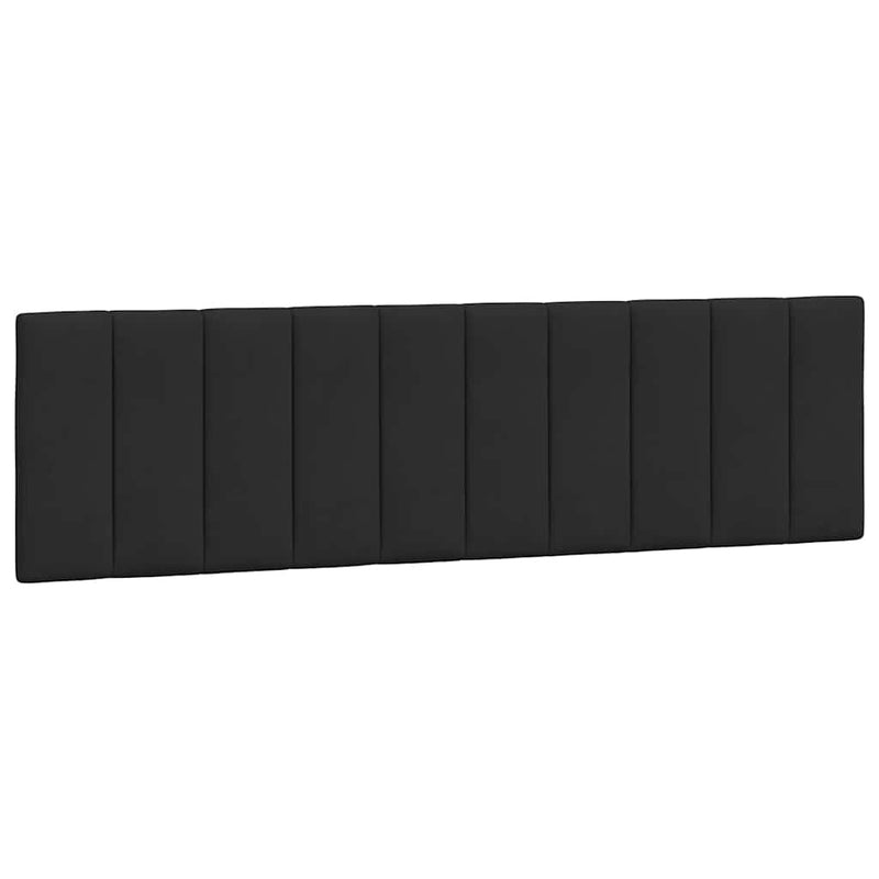 Pernă tăblie de pat, Hanko, negru, 180 cm, catifea