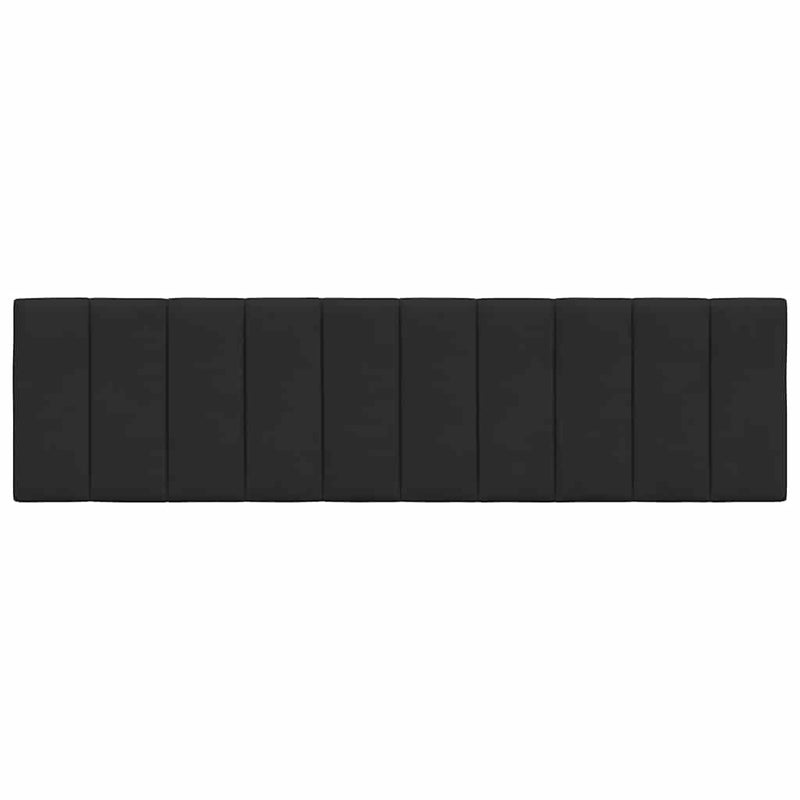 Pernă tăblie de pat, Hanko, negru, 180 cm, catifea