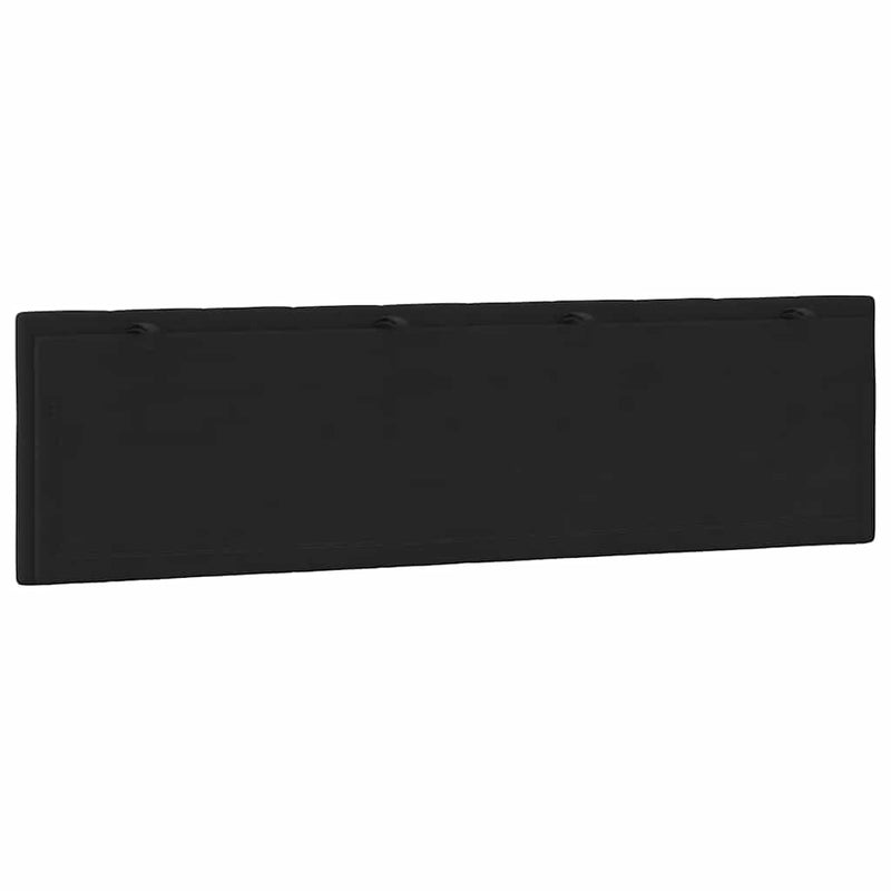 Pernă tăblie de pat, Hanko, negru, 180 cm, catifea