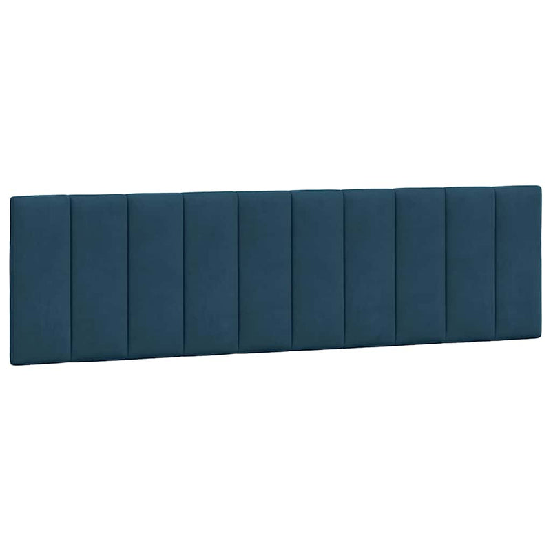 Pernă tăblie de pat, Hanko, albastru, 180 cm, catifea