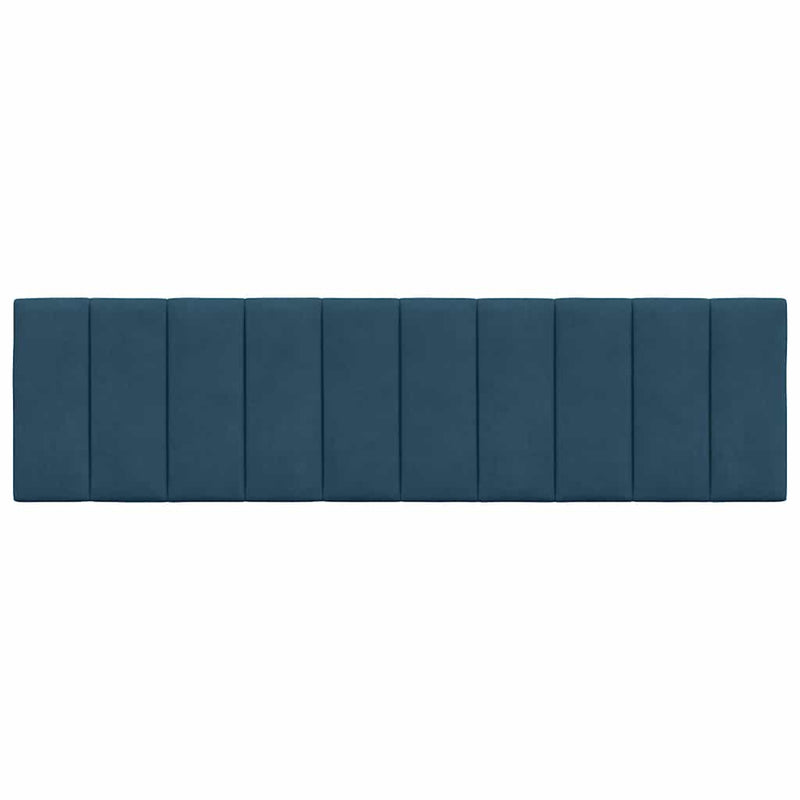 Pernă tăblie de pat, Hanko, albastru, 180 cm, catifea