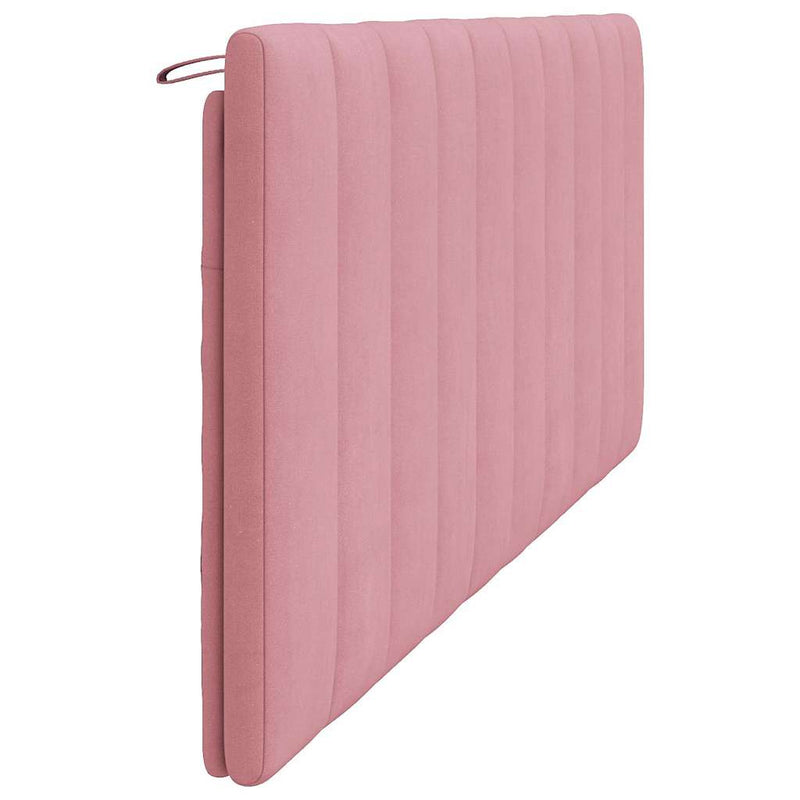 Pernă tăblie de pat, Hanko, roz, 200 cm, catifea