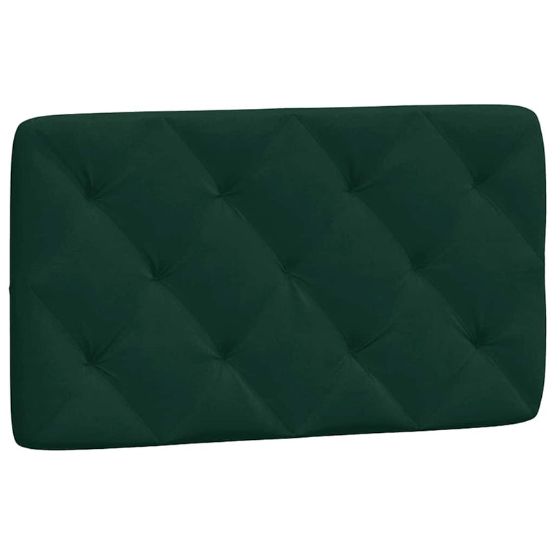 Pernă tăblie de pat, verde, 80 cm, catifea