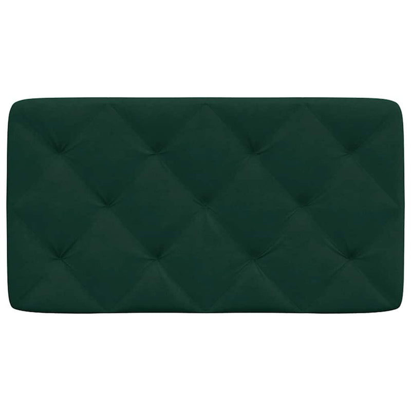 Pernă tăblie de pat, verde, 80 cm, catifea