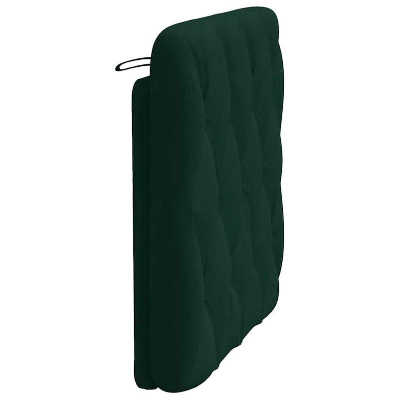 Pernă tăblie de pat, verde, 80 cm, catifea