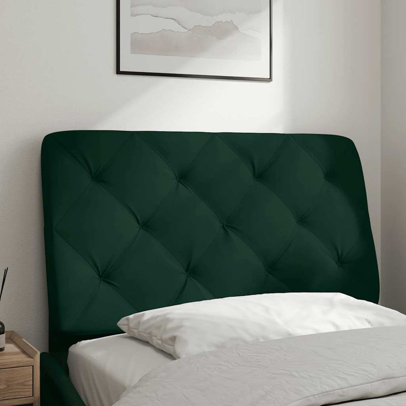 Pernă tăblie de pat, verde, 90 cm, catifea