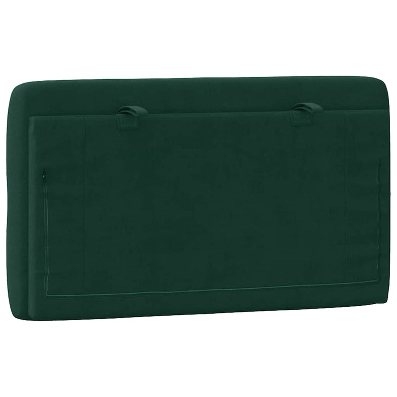 Pernă tăblie de pat, verde, 90 cm, catifea