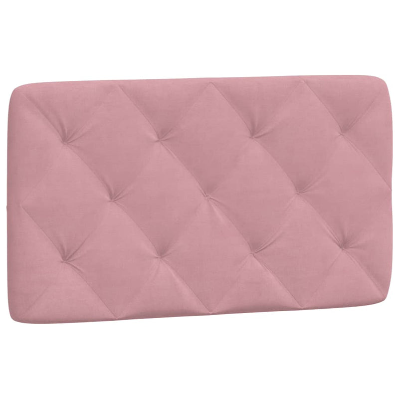 Pernă tăblie de pat, roz, 90 cm, catifea