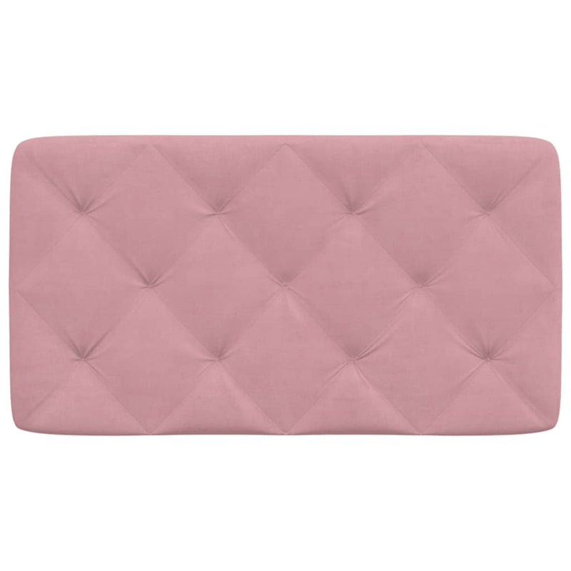 Pernă tăblie de pat, roz, 90 cm, catifea